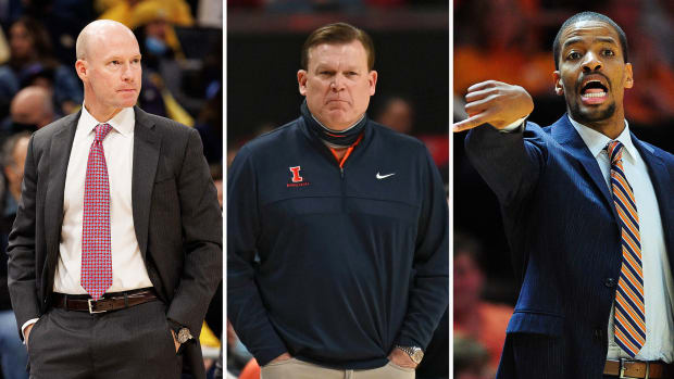 Seton Hall's Kevin Willard; Illinois's Brad Underwood; George Mason's Kim English
